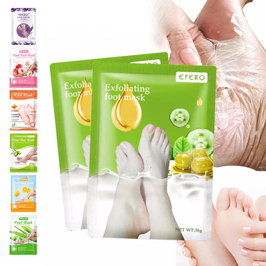 Exfoliating foot mask socks for dead skin removal and heel whitening, 2024 model