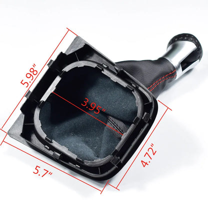 Volkswagen Golf manual gear lever dust boot with leather construction and 12mm installation hole