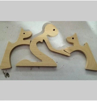 Wooden Nordic Style Animal Ornament for office desk decoration