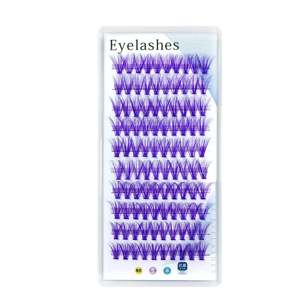 Hand-applied false eyelash extensions in multiple colours and lengths from 10mm to 16mm
