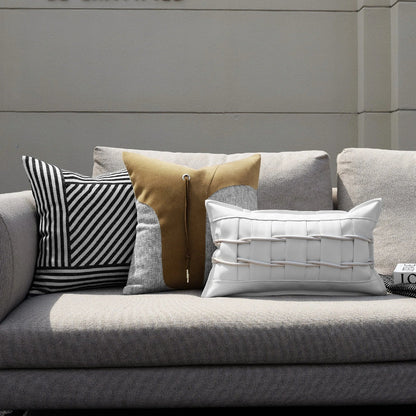 Modern minimalist square living room pillow with removable cover in 30x50cm dimensions