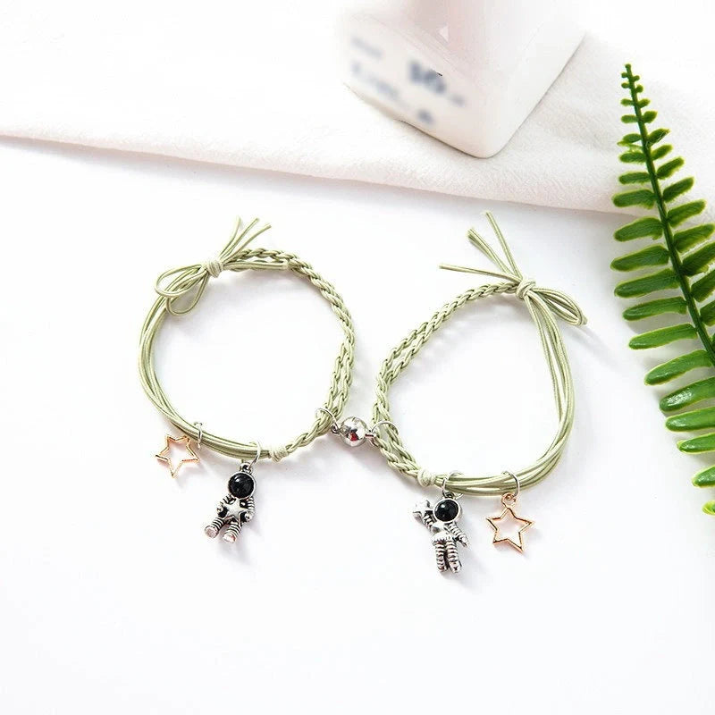 Stylish Magnetic Couple Bracelets with unique vibrate feature for keeping connections alive