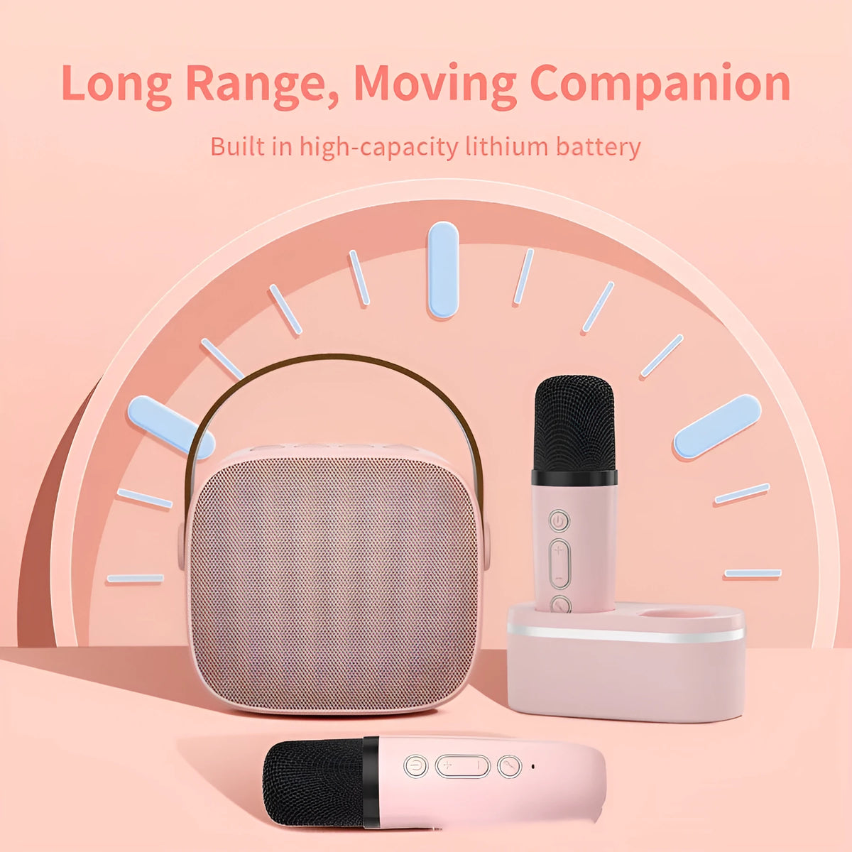 Bluetooth speaker microphone set with two microphones, shown in one of four colours including Dark Night and Cream White