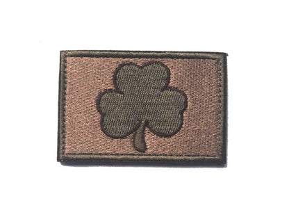 Outdoor embroidered fabric badge with Velcro backing showing detailed embroidery design