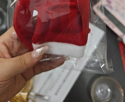 Handmade Christmas Hoodie Car Gearshift Cover in red and green