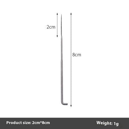 Wool felt stamp pin handicraft tool with oil-free needles in 9.0cm, 8.6cm and 7.8cm lengths and multiple needle types