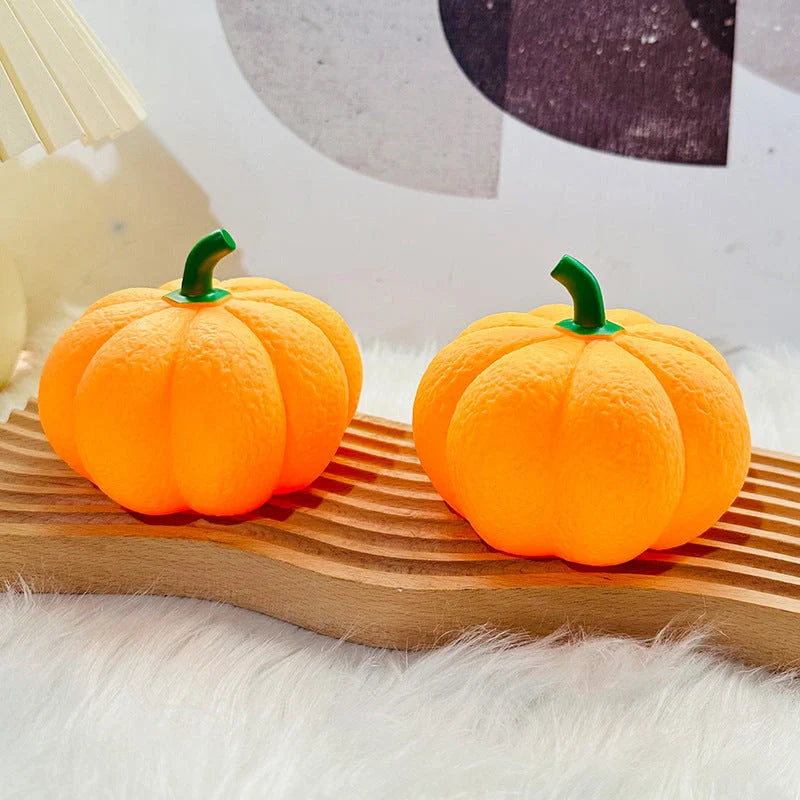 Adorable pumpkin Halloween night light with soft glow for eye protection