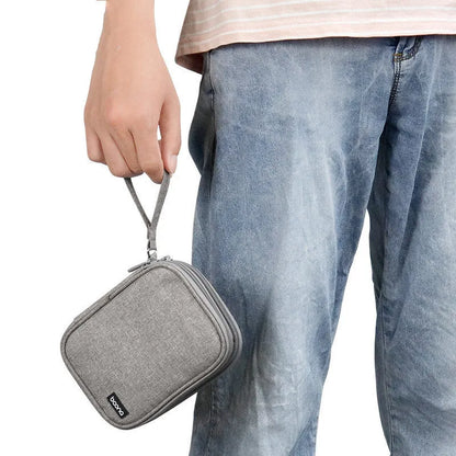 2.5-inch mobile hard disk protective Oxford cloth cover in grey and black colour options