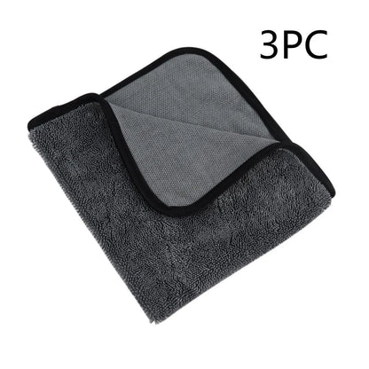 Grey 40x40cm microfiber car wash towel for drying vehicles and surfaces