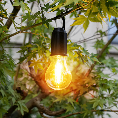 Five solar lantern light bulbs with pastoral styling and ABS plastic construction