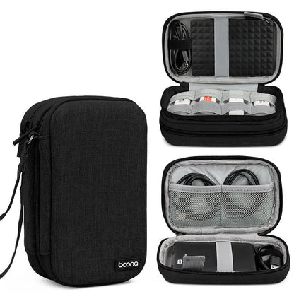 2.5-inch mobile hard disk protective Oxford cloth cover in grey and black colour options
