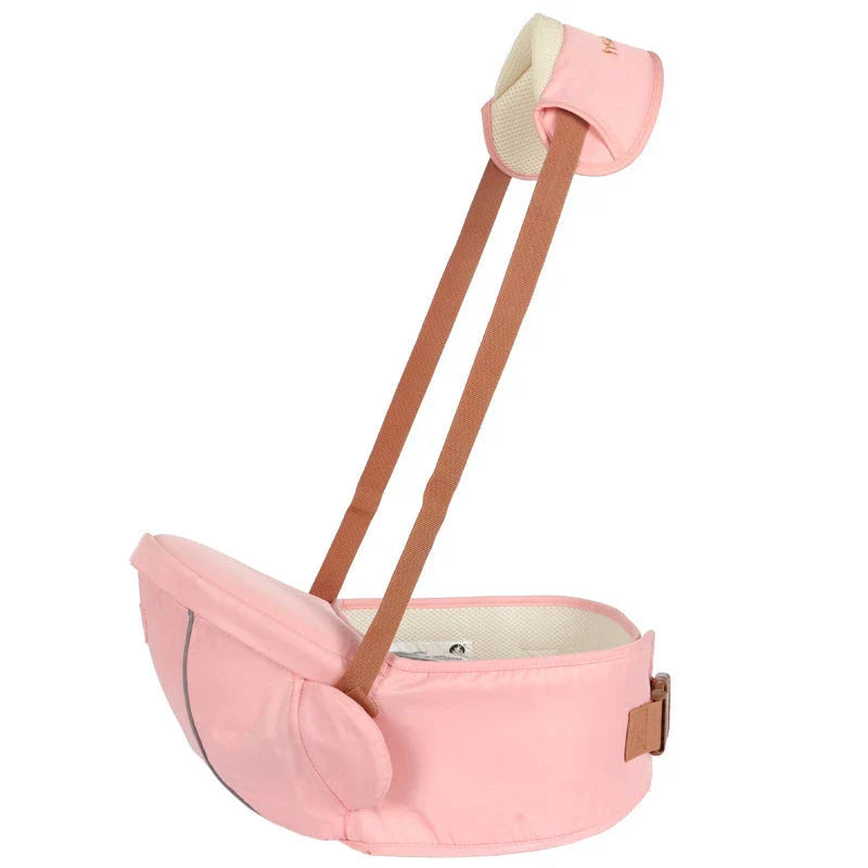 A comfortable 2-in-1 baby carrier with versatile carrying options, suitable for newborns to toddlers, featuring multiple color choices and a large storage compartment.