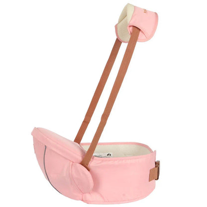 A comfortable 2-in-1 baby carrier with versatile carrying options, suitable for newborns to toddlers, featuring multiple color choices and a large storage compartment.