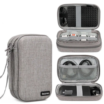2.5-inch mobile hard disk protective Oxford cloth cover in grey and black colour options