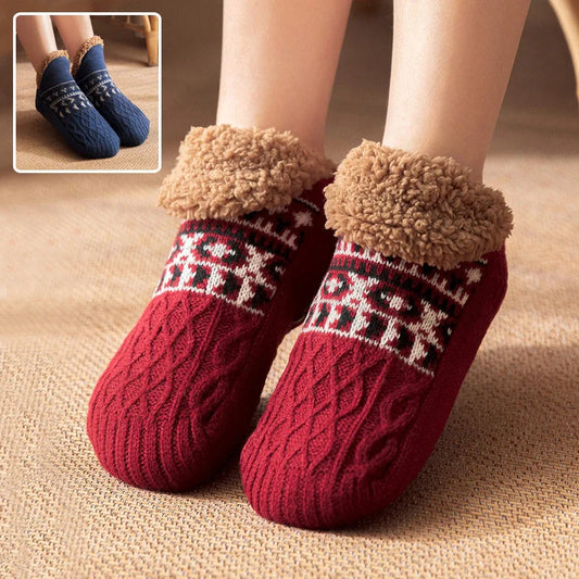 Warm Non-Slip Indoor Socks for Fall and Winter in various colors
