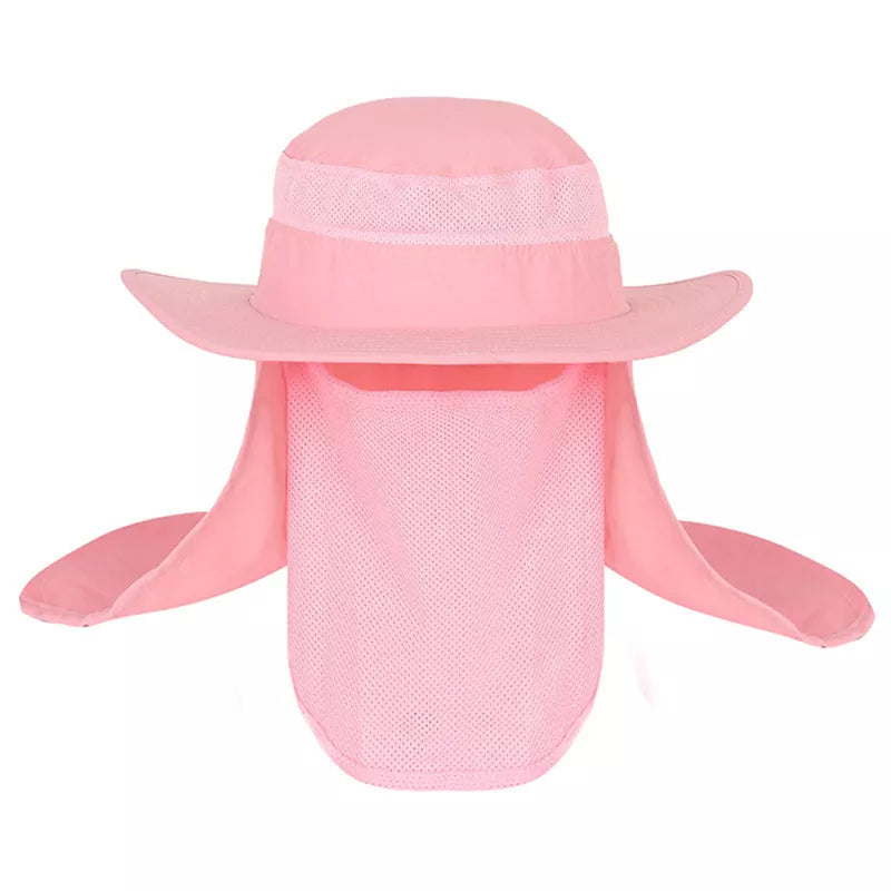 Fisherman's hat with full sun, water, and UV protection in various colors