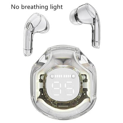 Transparent Warehouse wireless Bluetooth headset in multiple colours with in-ear design and optional breathing light