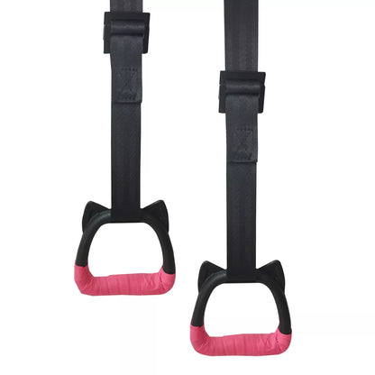 Children's adjustable training rings with black PP material and 1M or 2M rope options