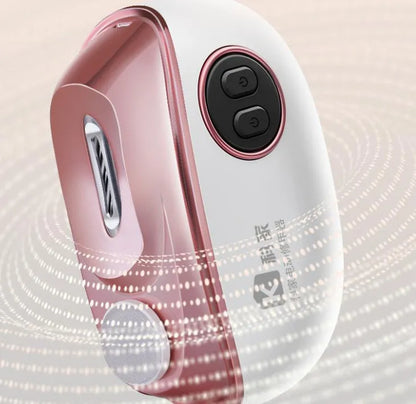 Electric nail clippers with polishing function in blue, orange, or white colour with Type-C charging cable