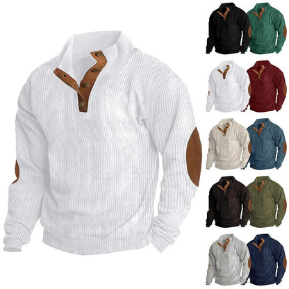 Comfy Corduroy Stand Collar Sweater in various colors for stylish and comfortable wear