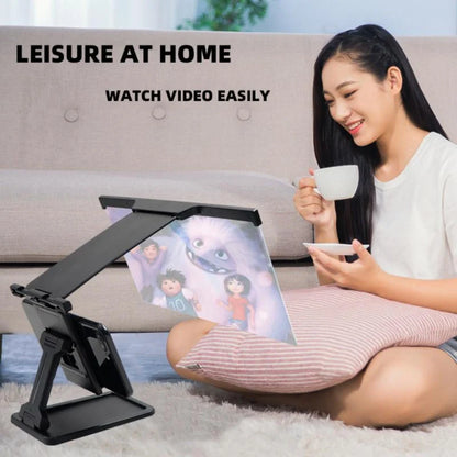 12-inch mobile phone screen amplifier with 3D viewing and folding shade
