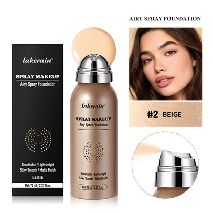 70ml liquid foundation concealer bottle for even skin tone in Beige, Natural, Nude, or Porcelain