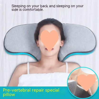 Cozy Comfort Memory Foam Pillow with Contoured Design for Neck and Back Support