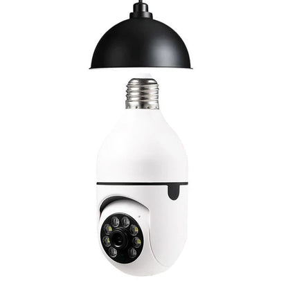 Versatile 1080p Wi-Fi Camera Bulb with 4X Zoom, Automatic Tracking, Colorful Night Vision, and Alexa Integration