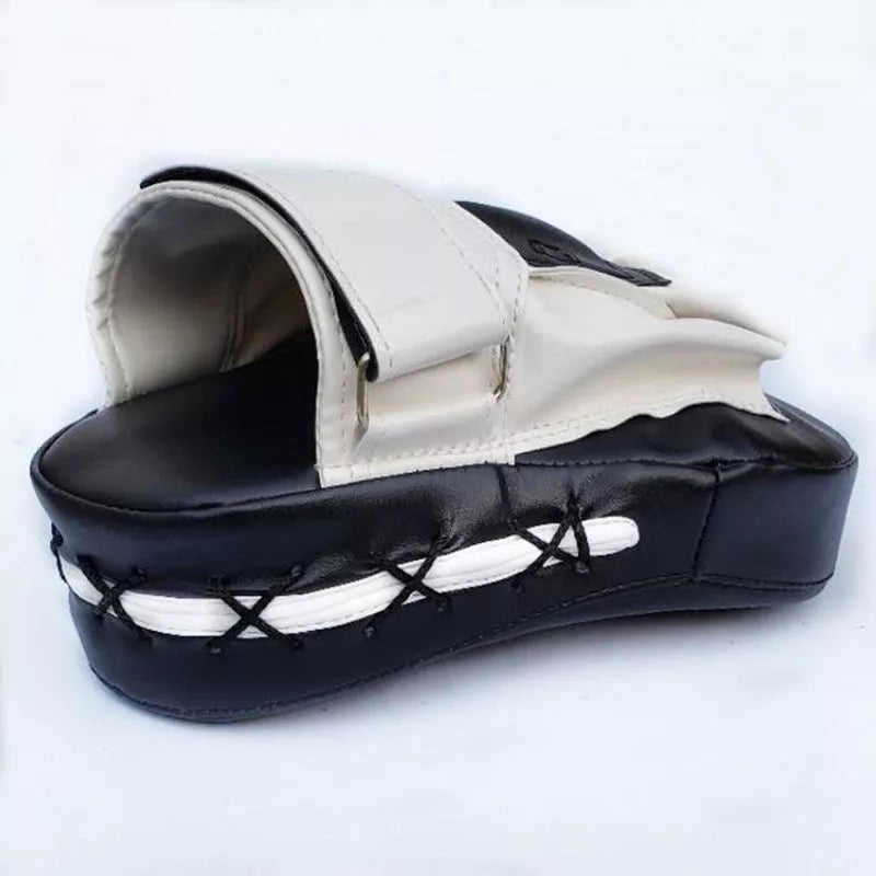 Vertical boxing target for martial arts training in black and white