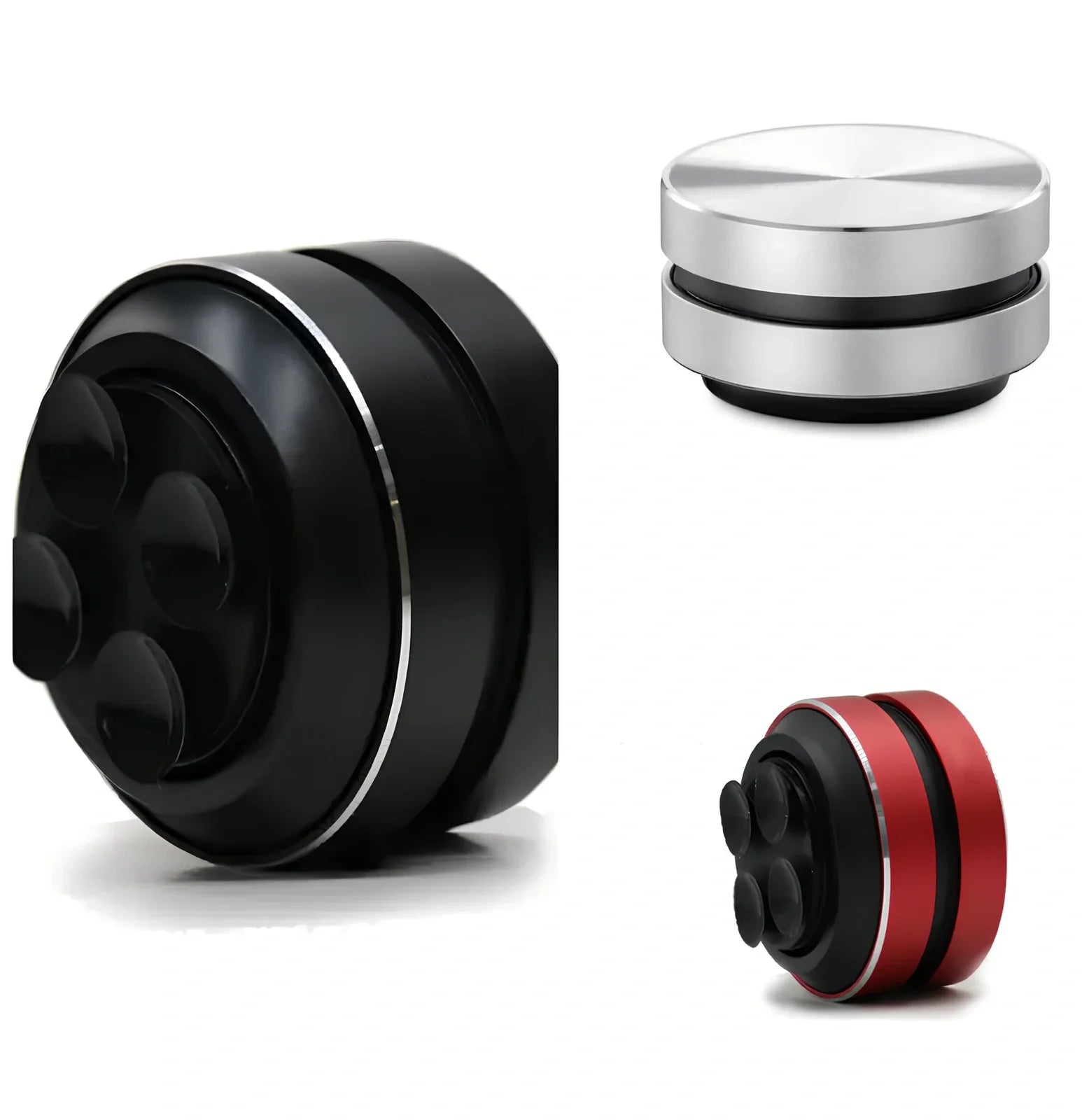 Bone conduction wireless Bluetooth speaker with magnetic base measuring 26mm height and 40mm diameter