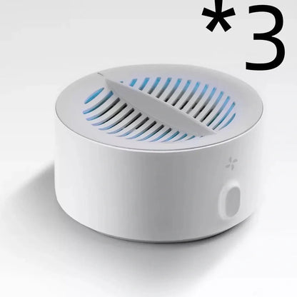 White 4L food material purifier with polyester basket for fruit and vegetable disinfection, 20cm height