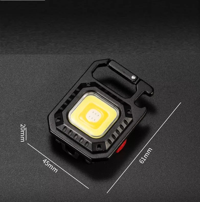 Multifunctional mini keychain light with 30W power and tools