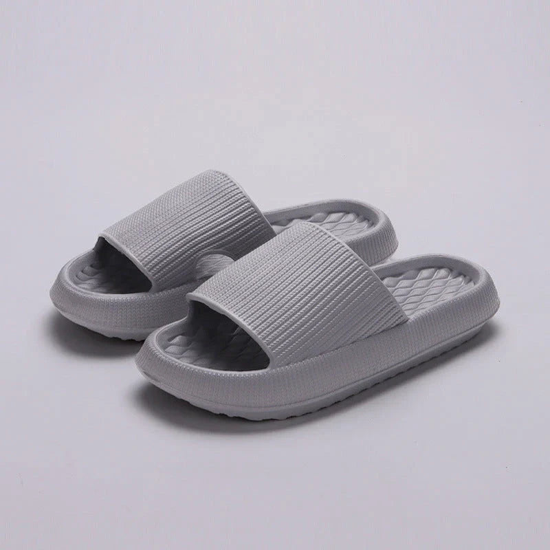 Comfy slip-on sandals with stylish rhombus pattern design, available in various colors and sizes