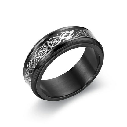 Stylish titanium steel hip hop ring in various colors and sizes