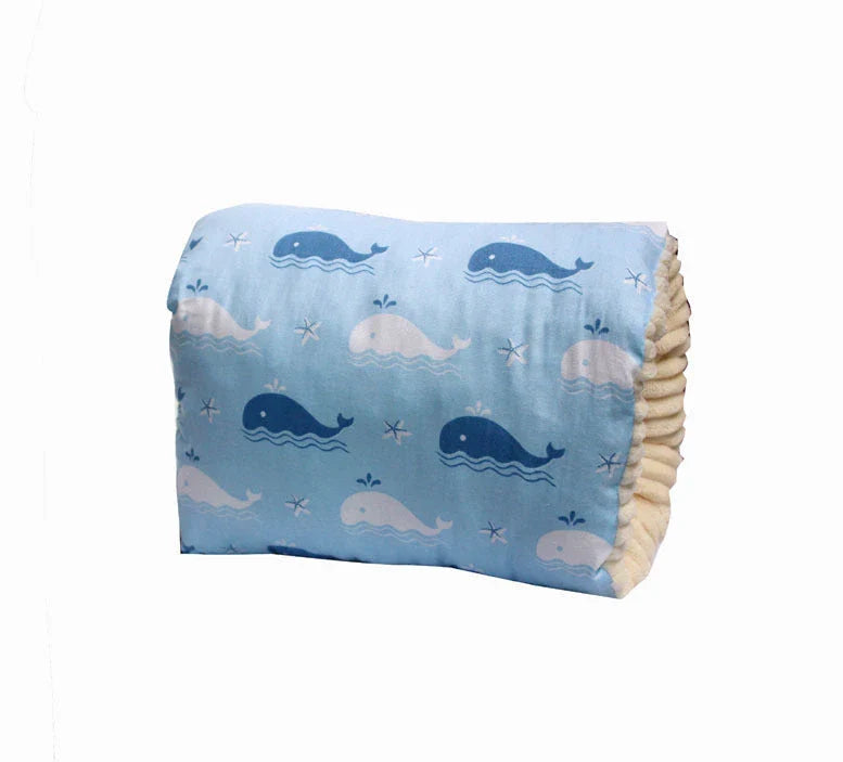 Adjustable cotton nursing pillow with various colorful designs, providing comfort and support for breastfeeding and bottle-feeding