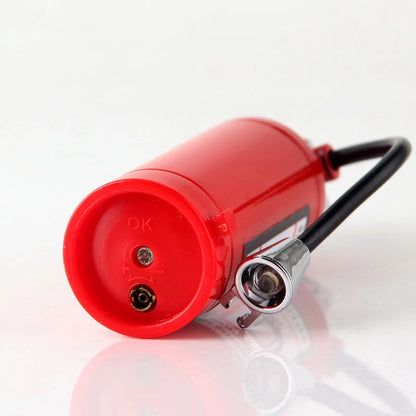 Creative fire extinguisher-shaped lighter in red with light, refillable and eco-friendly