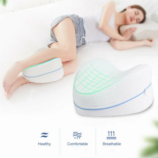 Ergonomic apple-shaped memory foam pillow with breathable fabric and adjustable design for comfortable sleep