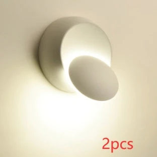 Stylish and modern moon-shaped bedside lamp with multiple lighting modes and durable iron construction