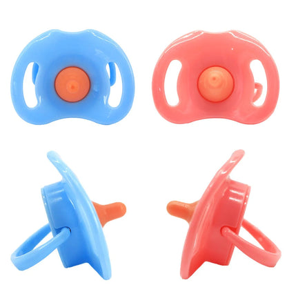 Doll feeding bottle accessory in pony pink and bear blue colour combinations for 14-18 inch dolls