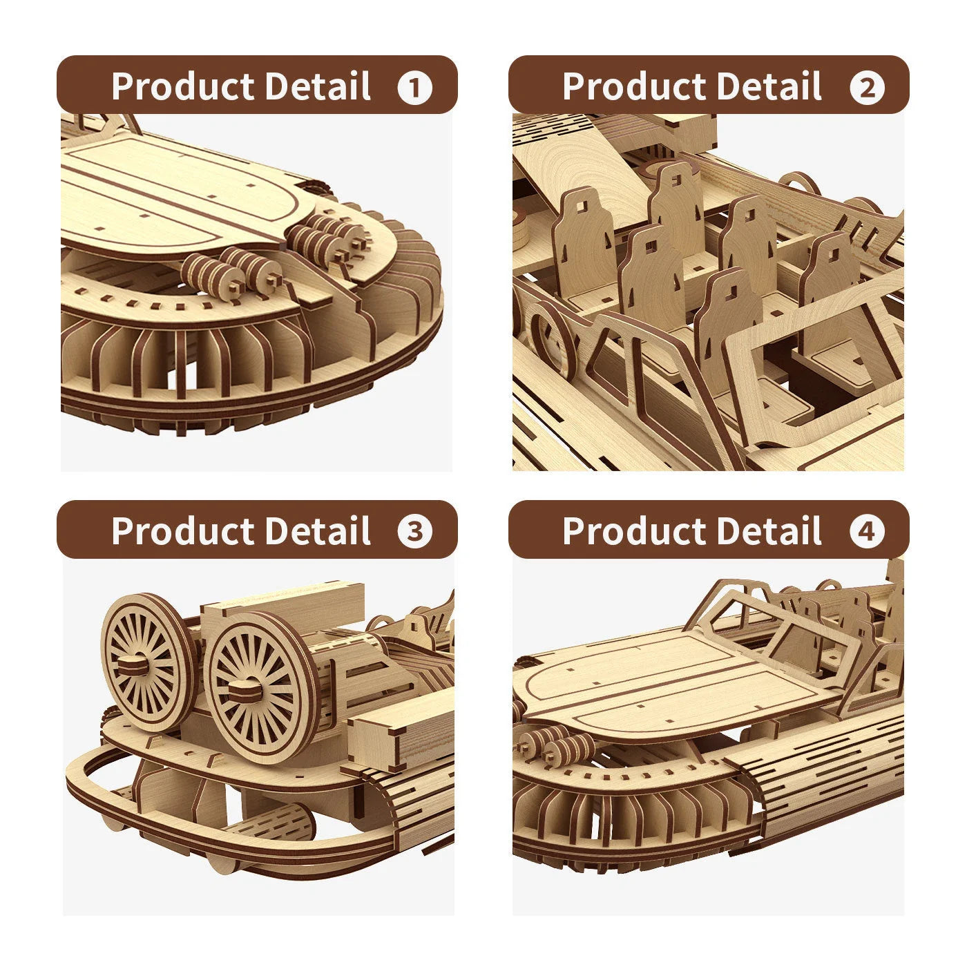 Allengrad Speedboat Shape Puzzle Toy for children's educational play