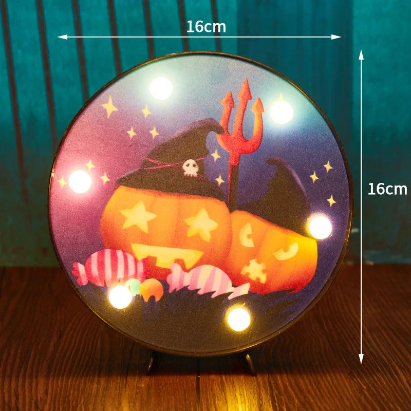 Halloween LED Light Decorations in Pumpkin, Ladybug, and Bat Designs