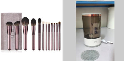 Automatic Electric Makeup Brush Cleaner with USB Charging - Powerful and Gentle Spin Cycle Removes Deep-Seated Makeup, Oil, and Impurities from Brushes of All Shapes and Sizes
