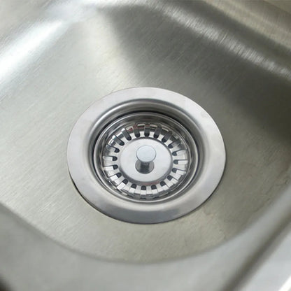 Silver stainless steel kitchen sink drainer sealing water umbrella, 79.3mm size, for leak prevention