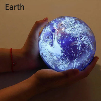 Enchanting star projector lamp with interchangeable film slides showcasing the universe, ocean, and holiday motifs