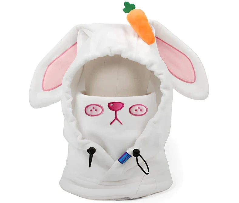 Brown Bear cartoon ski helmet head cover for winter sports protection with elastic band