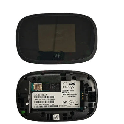 Black Full Network 4G wireless router with compact design measuring 10cm by 20cm by 3cm