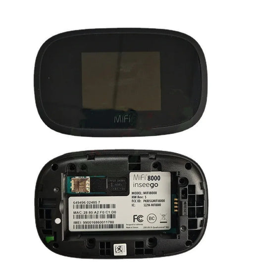 Black Full Network 4G wireless router with compact design measuring 10cm by 20cm by 3cm