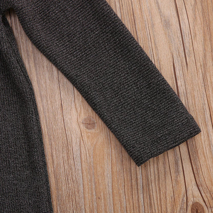 Black floral pattern sleeveless dress for girls with five size options from 90 to 130cm