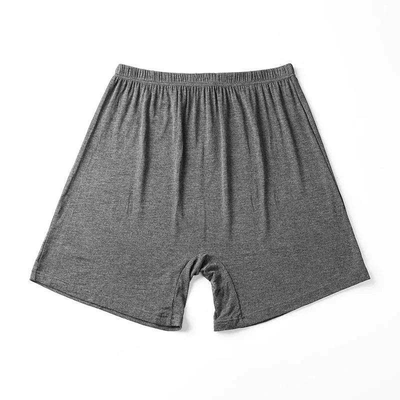 Solid colour men's modal boxers on a white background, showing the high-waist design.