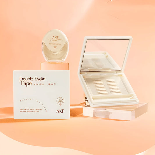 Double eyelid stickers roll with transparent lace adhesive patches for creating natural eyelid creases